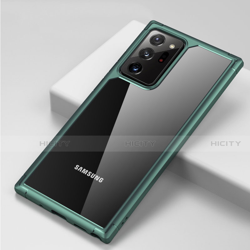 Silikon Schutzhülle Rahmen Tasche Hülle Durchsichtig Transparent Spiegel H02 für Samsung Galaxy Note 20 Ultra 5G groß