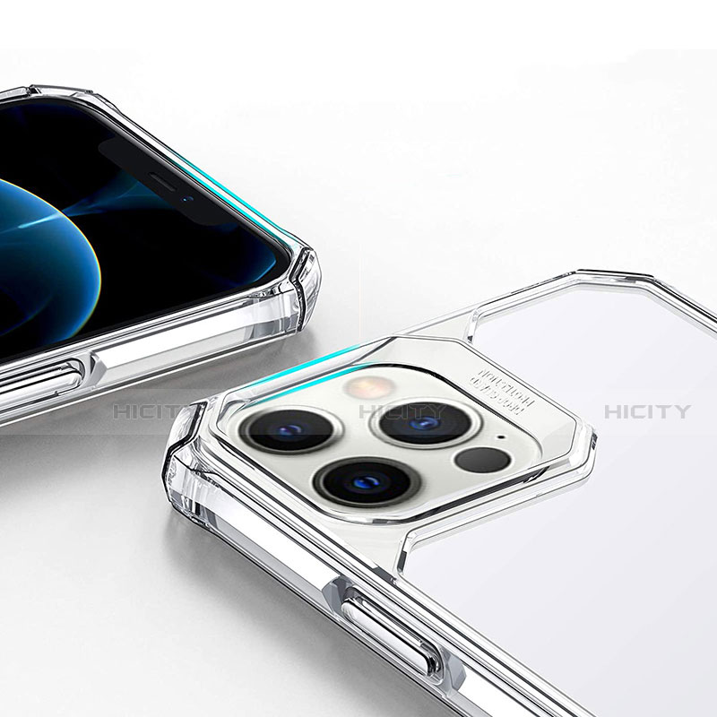 Silikon Schutzhülle Rahmen Tasche Hülle Durchsichtig Transparent Spiegel H07 für Apple iPhone 12 Pro Max groß