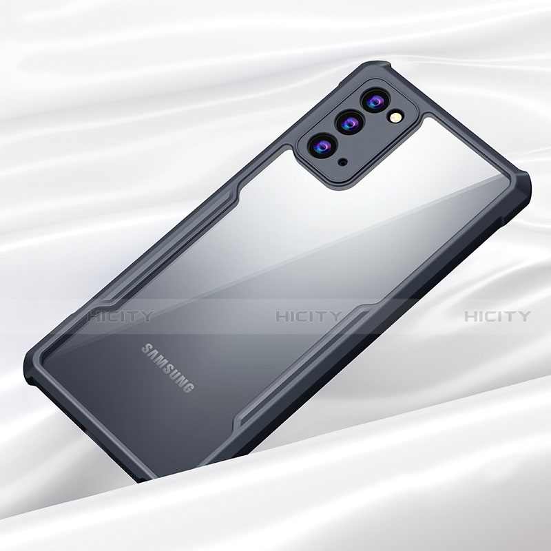 Silikon Schutzhülle Rahmen Tasche Hülle Durchsichtig Transparent Spiegel M01 für Samsung Galaxy Note 20 5G groß