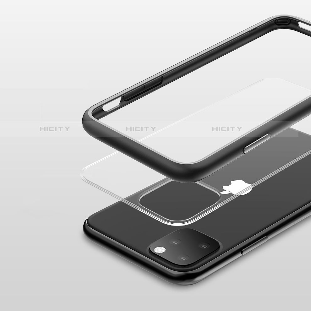 Silikon Schutzhülle Rahmen Tasche Hülle Durchsichtig Transparent Spiegel M02 für Apple iPhone 11 Pro