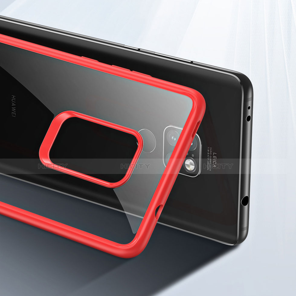 Silikon Schutzhülle Rahmen Tasche Hülle Durchsichtig Transparent Spiegel M02 für Huawei Mate 20 groß