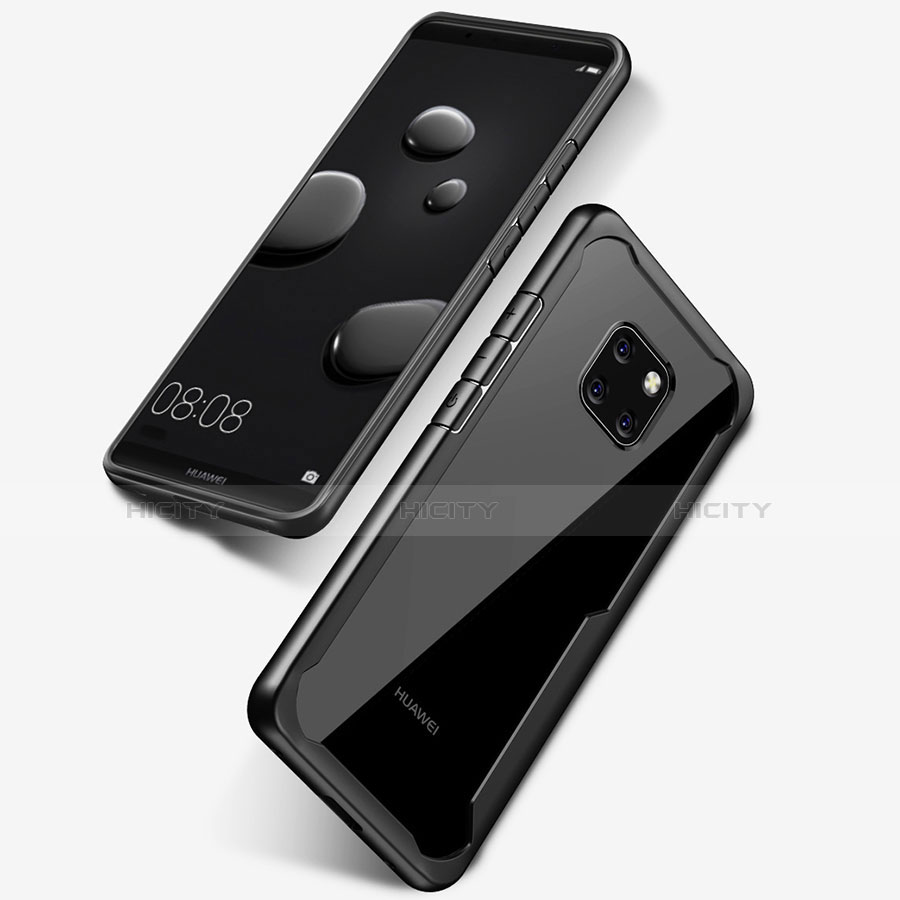 Silikon Schutzhülle Rahmen Tasche Hülle Durchsichtig Transparent Spiegel M02 für Huawei Mate 20 Pro groß