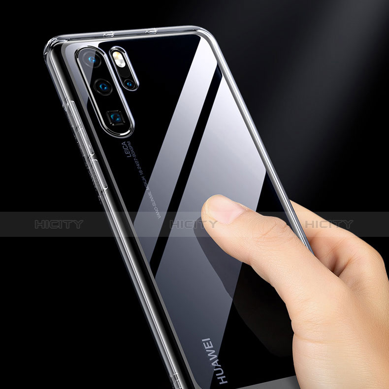 Silikon Schutzhülle Rahmen Tasche Hülle Durchsichtig Transparent Spiegel M02 für Huawei P30 Pro