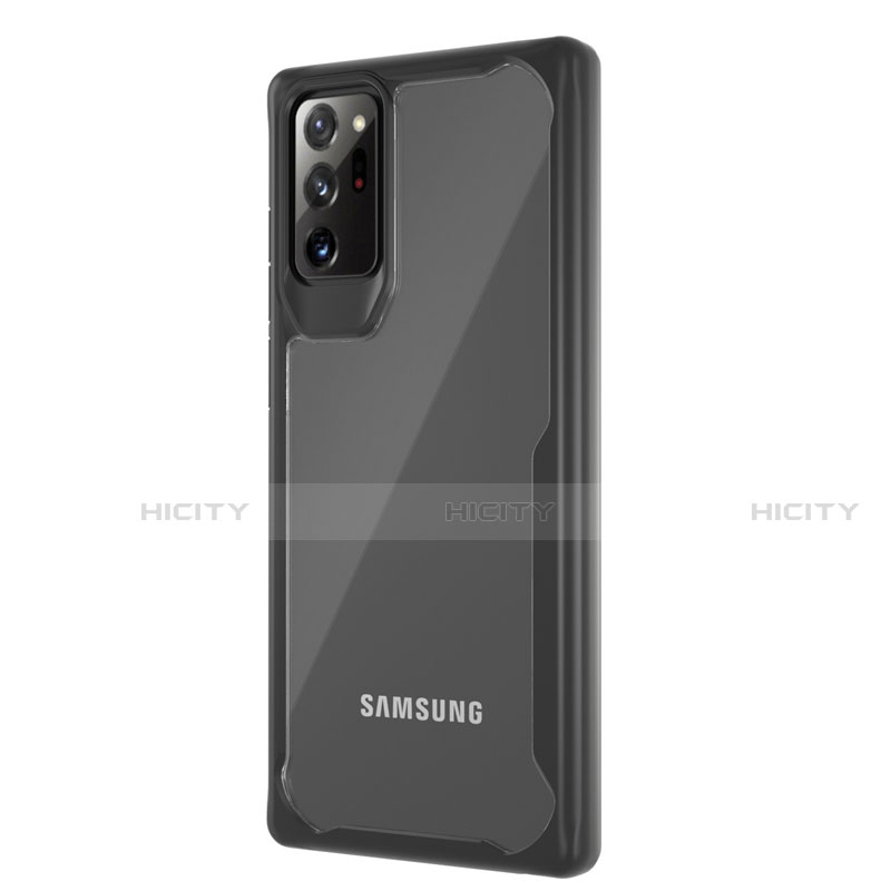Silikon Schutzhülle Rahmen Tasche Hülle Durchsichtig Transparent Spiegel M02 für Samsung Galaxy Note 20 Ultra 5G groß