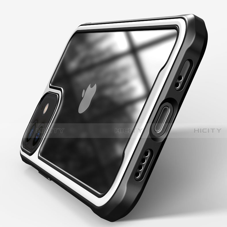 Silikon Schutzhülle Rahmen Tasche Hülle Durchsichtig Transparent Spiegel M03 für Apple iPhone 12 Mini groß