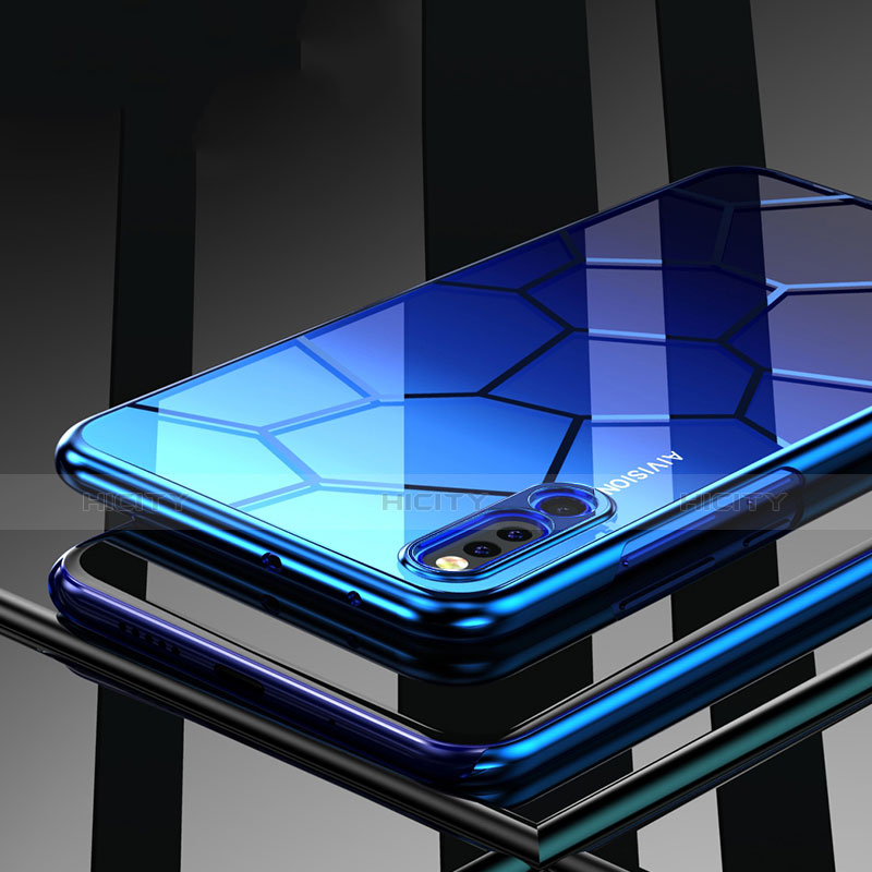 Silikon Schutzhülle Rahmen Tasche Hülle Durchsichtig Transparent Spiegel M03 für Huawei Honor Magic 2