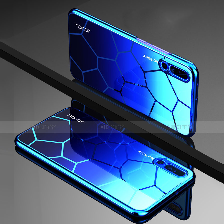 Silikon Schutzhülle Rahmen Tasche Hülle Durchsichtig Transparent Spiegel M03 für Huawei Honor Magic 2