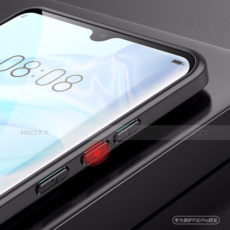 Silikon Schutzhülle Rahmen Tasche Hülle Durchsichtig Transparent Spiegel M03 für Huawei P30 Pro