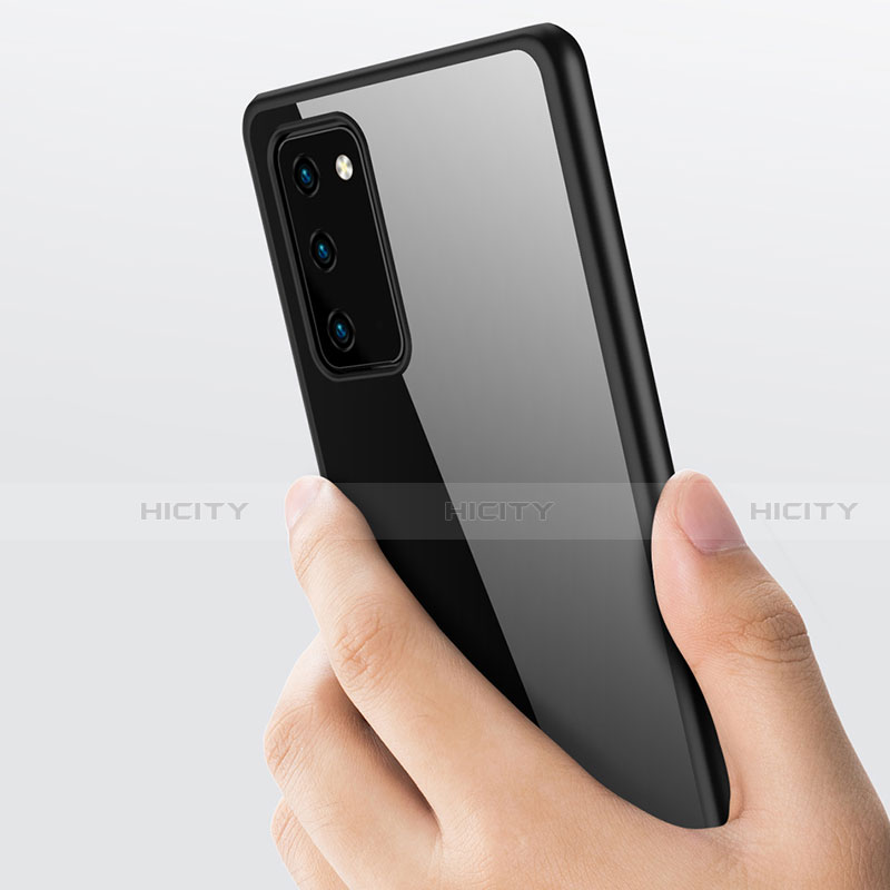 Silikon Schutzhülle Rahmen Tasche Hülle Durchsichtig Transparent Spiegel M03 für Samsung Galaxy Note 20 5G