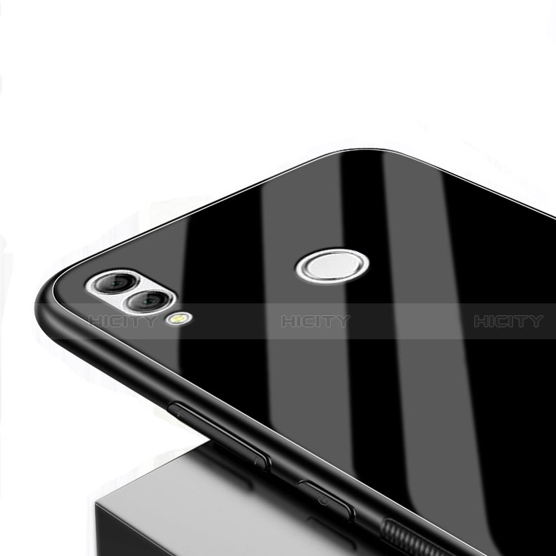 Silikon Schutzhülle Rahmen Tasche Hülle Durchsichtig Transparent Spiegel M04 für Huawei Honor V10 Lite groß