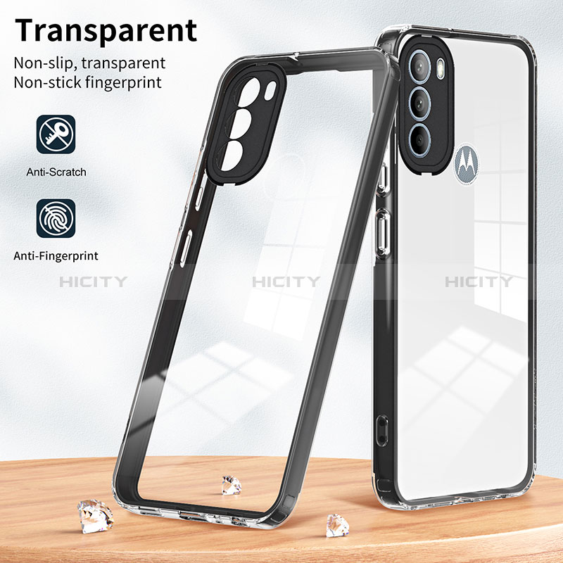 Silikon Schutzhülle Rahmen Tasche Hülle Durchsichtig Transparent Spiegel MQ1 für Motorola Moto G41