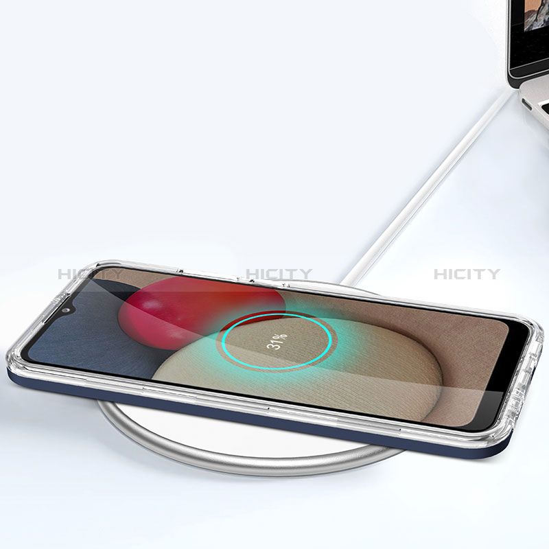 Silikon Schutzhülle Rahmen Tasche Hülle Durchsichtig Transparent Spiegel MQ1 für Samsung Galaxy A02s