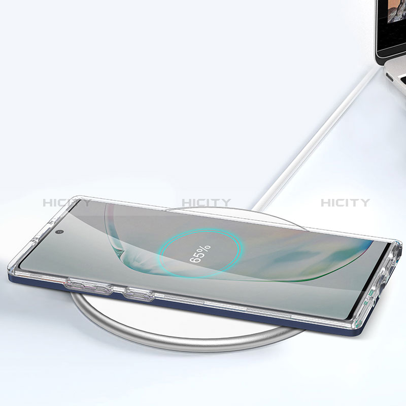 Silikon Schutzhülle Rahmen Tasche Hülle Durchsichtig Transparent Spiegel MQ1 für Samsung Galaxy Note 10 Plus 5G