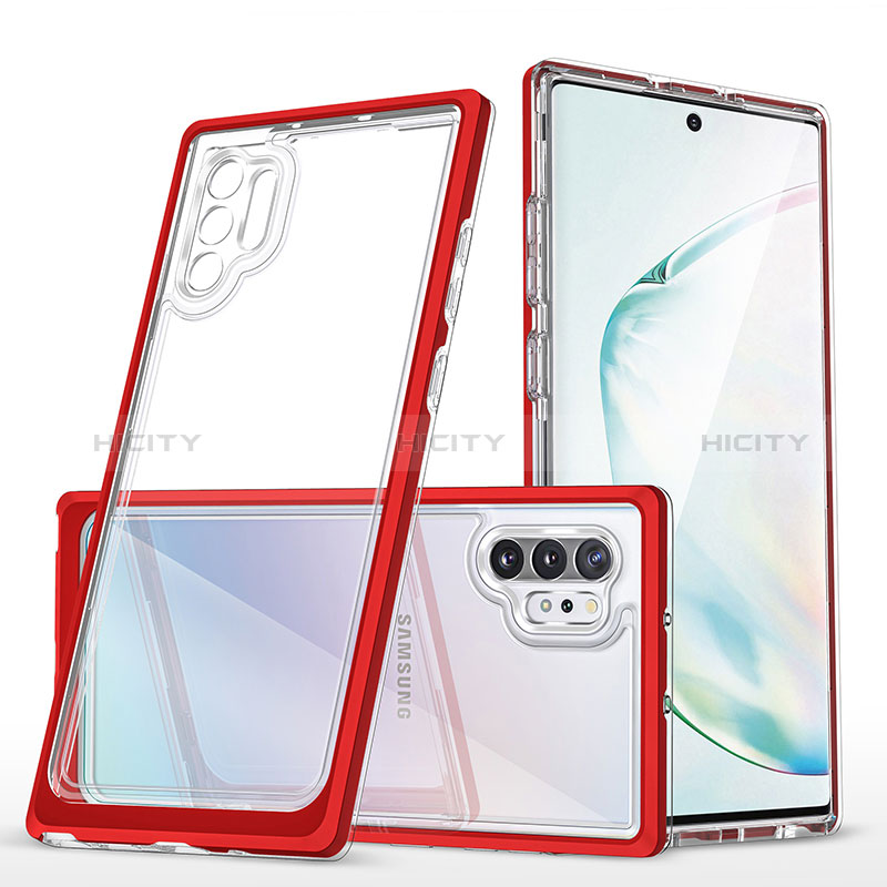 Silikon Schutzhülle Rahmen Tasche Hülle Durchsichtig Transparent Spiegel MQ1 für Samsung Galaxy Note 10 Plus 5G