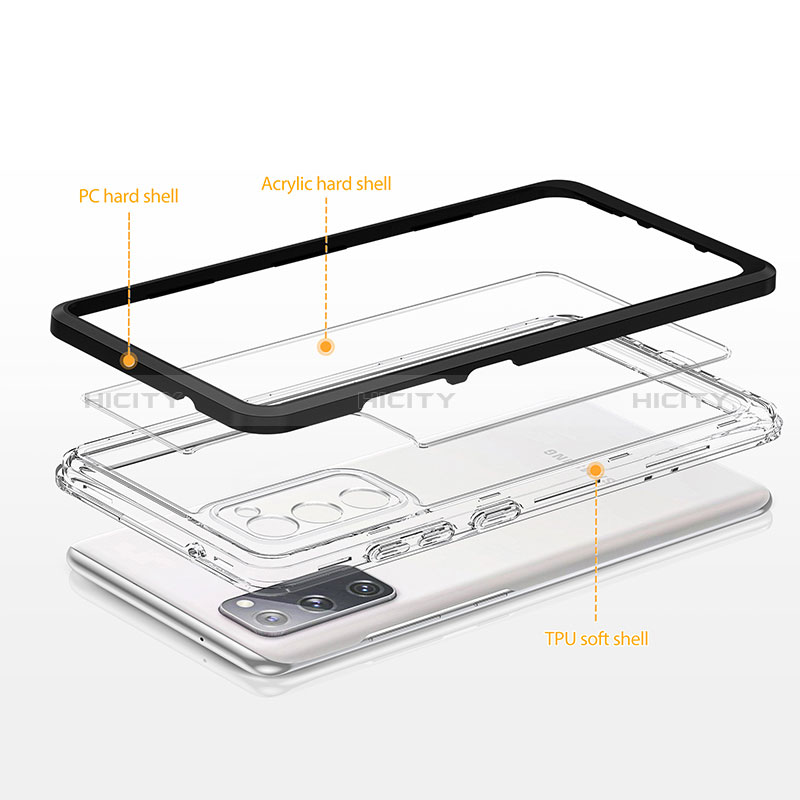 Silikon Schutzhülle Rahmen Tasche Hülle Durchsichtig Transparent Spiegel MQ1 für Samsung Galaxy S20 FE 5G groß