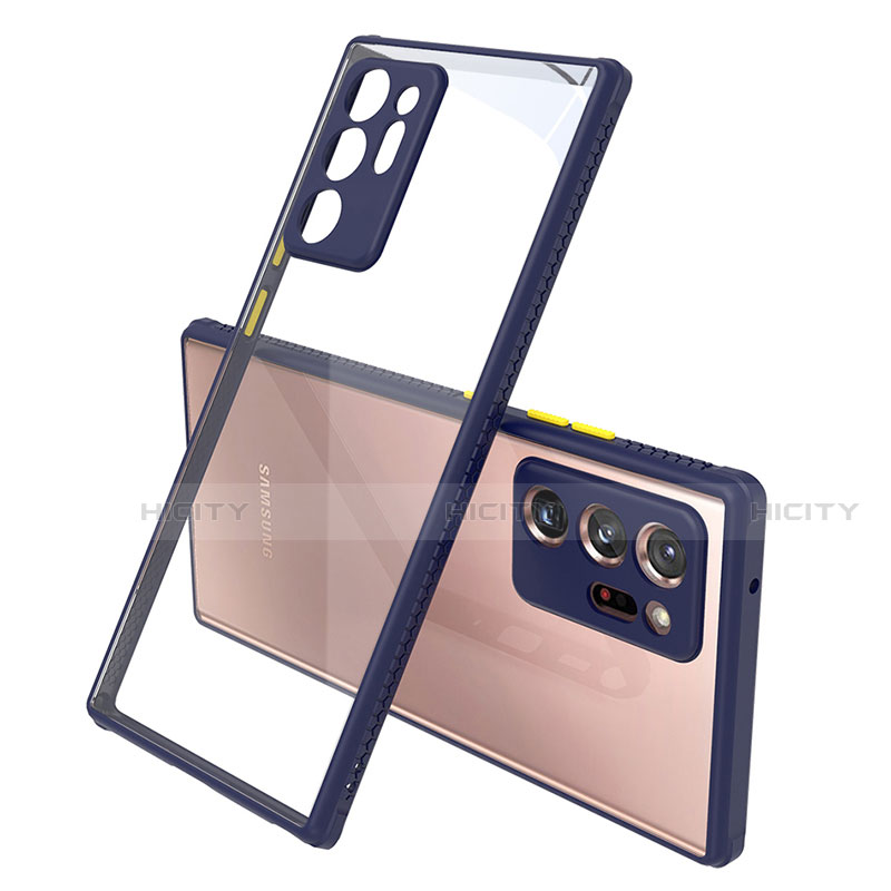Silikon Schutzhülle Rahmen Tasche Hülle Durchsichtig Transparent Spiegel N02 für Samsung Galaxy Note 20 Ultra 5G
