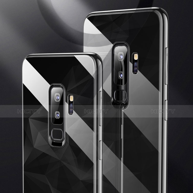 Silikon Schutzhülle Rahmen Tasche Hülle Durchsichtig Transparent Spiegel S01 für Samsung Galaxy S9 Plus