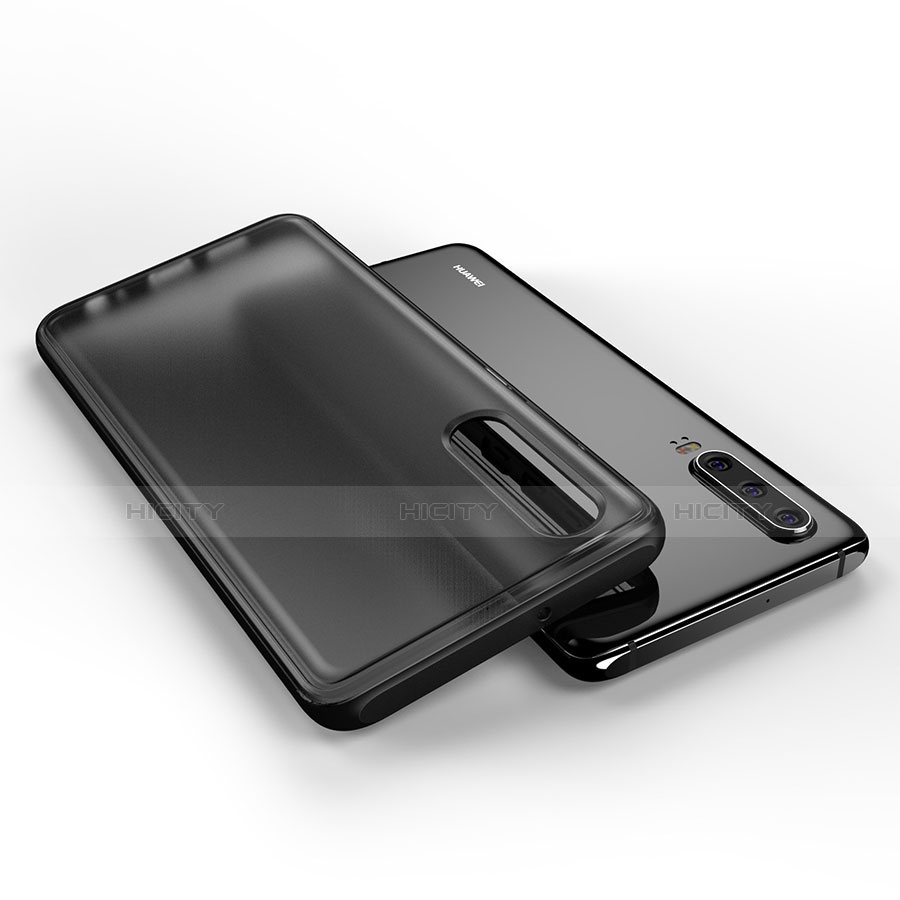 Silikon Schutzhülle Rahmen Tasche Hülle Durchsichtig Transparent Spiegel T04 für Huawei P30