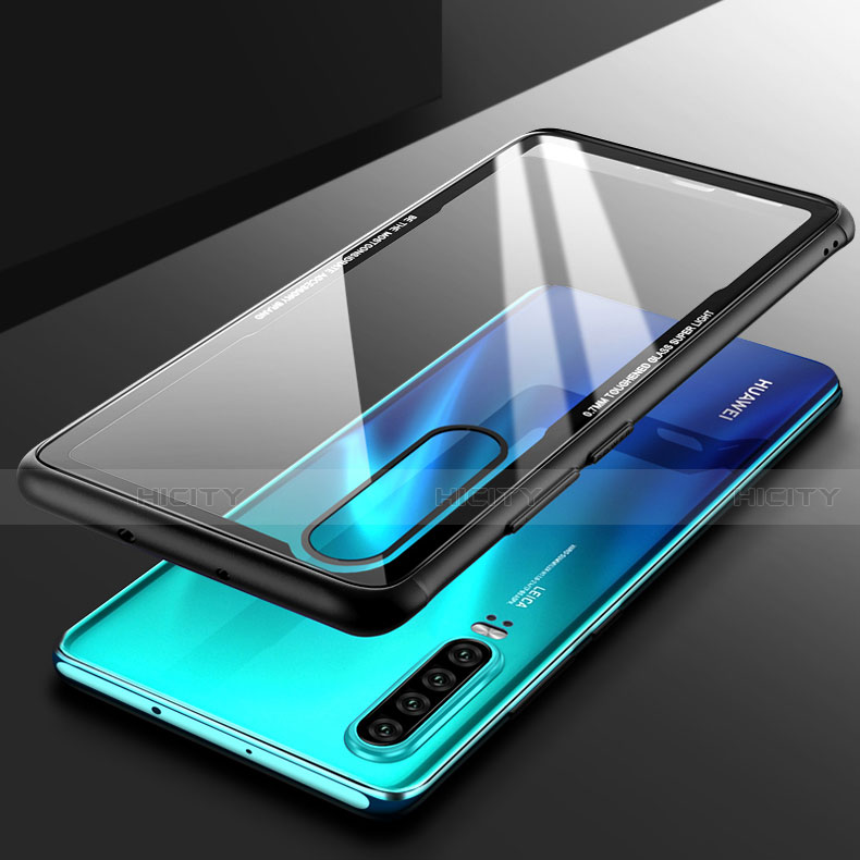 Silikon Schutzhülle Rahmen Tasche Hülle Durchsichtig Transparent Spiegel T05 für Huawei P30 groß