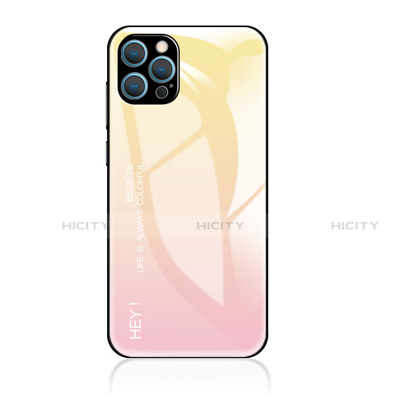 Silikon Schutzhülle Rahmen Tasche Hülle Spiegel Farbverlauf Regenbogen für Apple iPhone 13 Pro