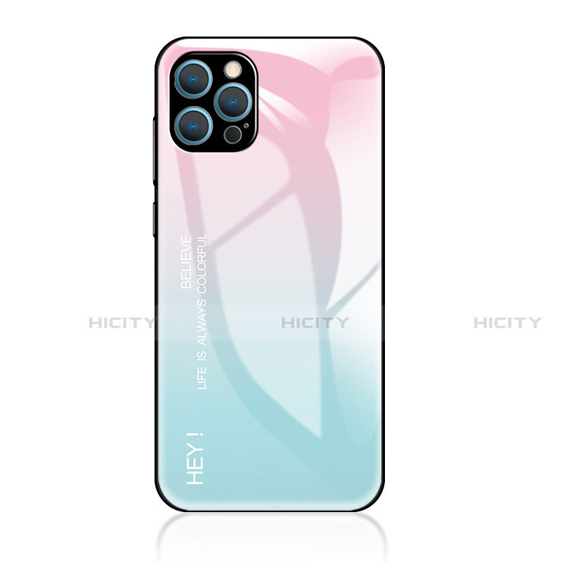 Silikon Schutzhülle Rahmen Tasche Hülle Spiegel Farbverlauf Regenbogen für Apple iPhone 13 Pro