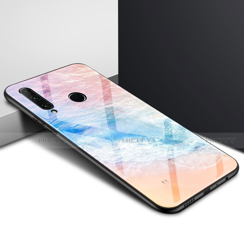 Silikon Schutzhülle Rahmen Tasche Hülle Spiegel Farbverlauf Regenbogen für Huawei Enjoy 10 Plus