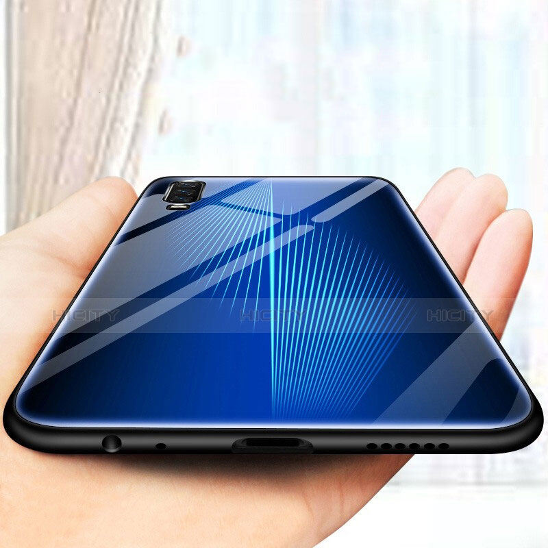 Silikon Schutzhülle Rahmen Tasche Hülle Spiegel Farbverlauf Regenbogen für Huawei P30