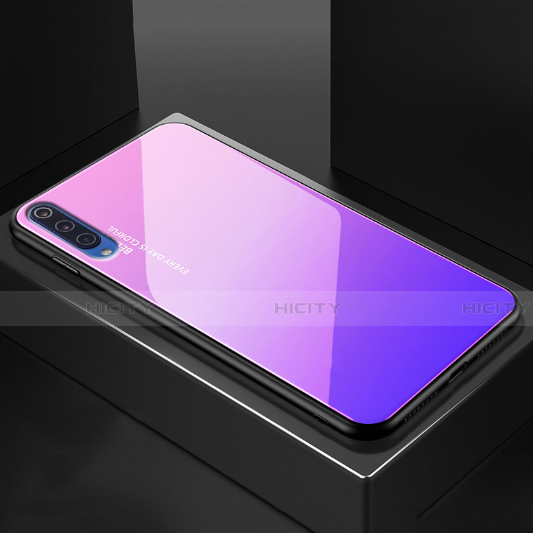 Silikon Schutzhülle Rahmen Tasche Hülle Spiegel Farbverlauf Regenbogen für Xiaomi Mi 9 groß