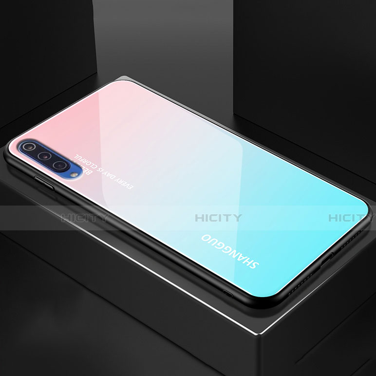 Silikon Schutzhülle Rahmen Tasche Hülle Spiegel Farbverlauf Regenbogen für Xiaomi Mi 9 groß