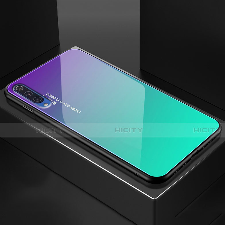 Silikon Schutzhülle Rahmen Tasche Hülle Spiegel Farbverlauf Regenbogen für Xiaomi Mi 9 Pro 5G groß