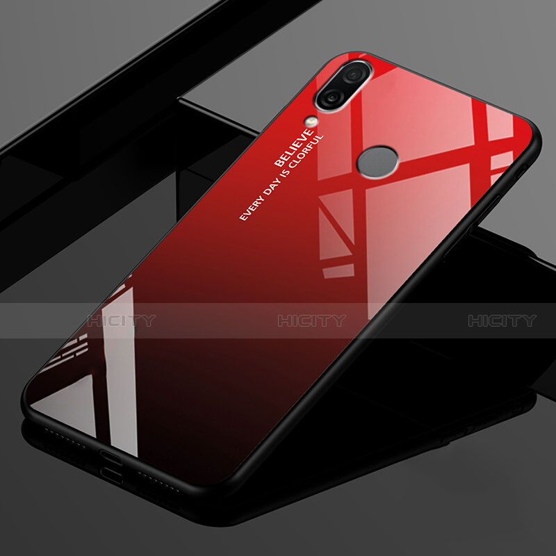 Silikon Schutzhülle Rahmen Tasche Hülle Spiegel Farbverlauf Regenbogen für Xiaomi Redmi 7 groß
