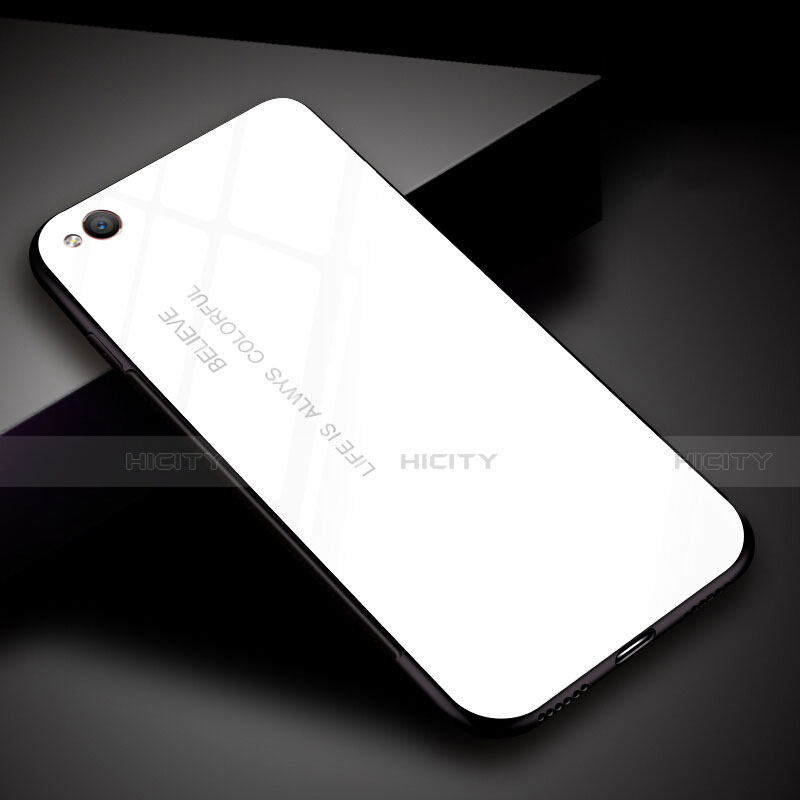 Silikon Schutzhülle Rahmen Tasche Hülle Spiegel Farbverlauf Regenbogen für Xiaomi Redmi Go groß