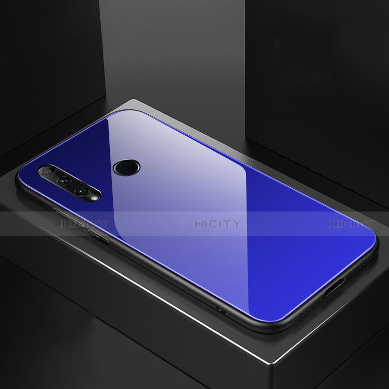 Silikon Schutzhülle Rahmen Tasche Hülle Spiegel Farbverlauf Regenbogen H01 für Huawei Honor 20 Lite groß