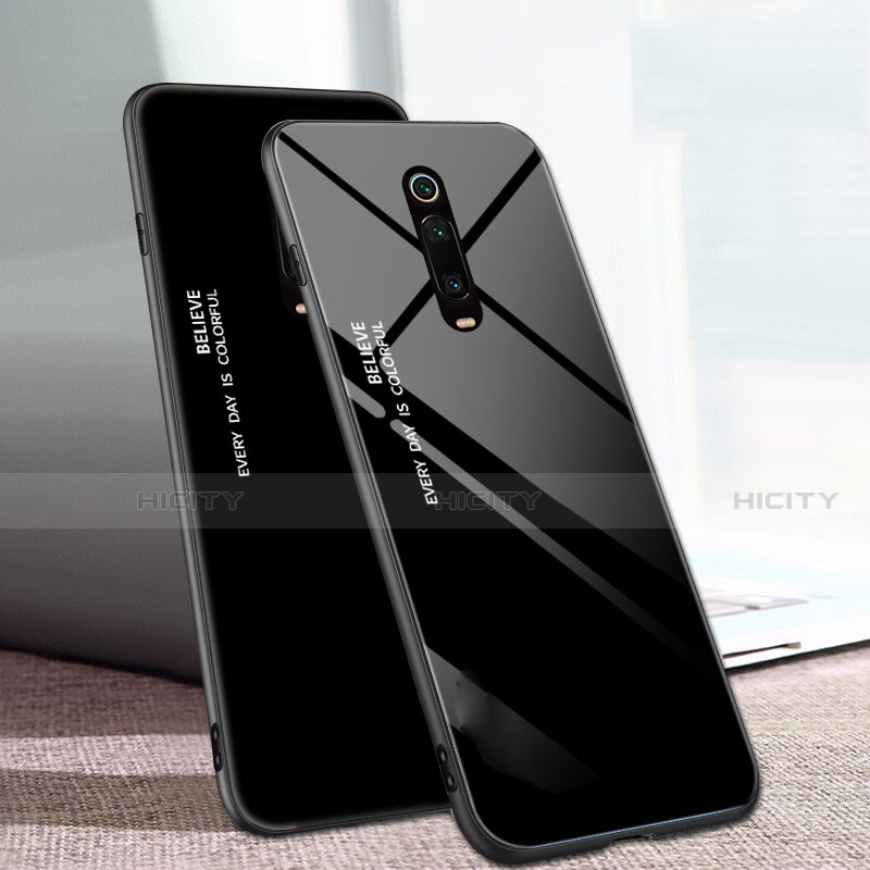 Silikon Schutzhülle Rahmen Tasche Hülle Spiegel Farbverlauf Regenbogen H01 für Xiaomi Mi 9T groß