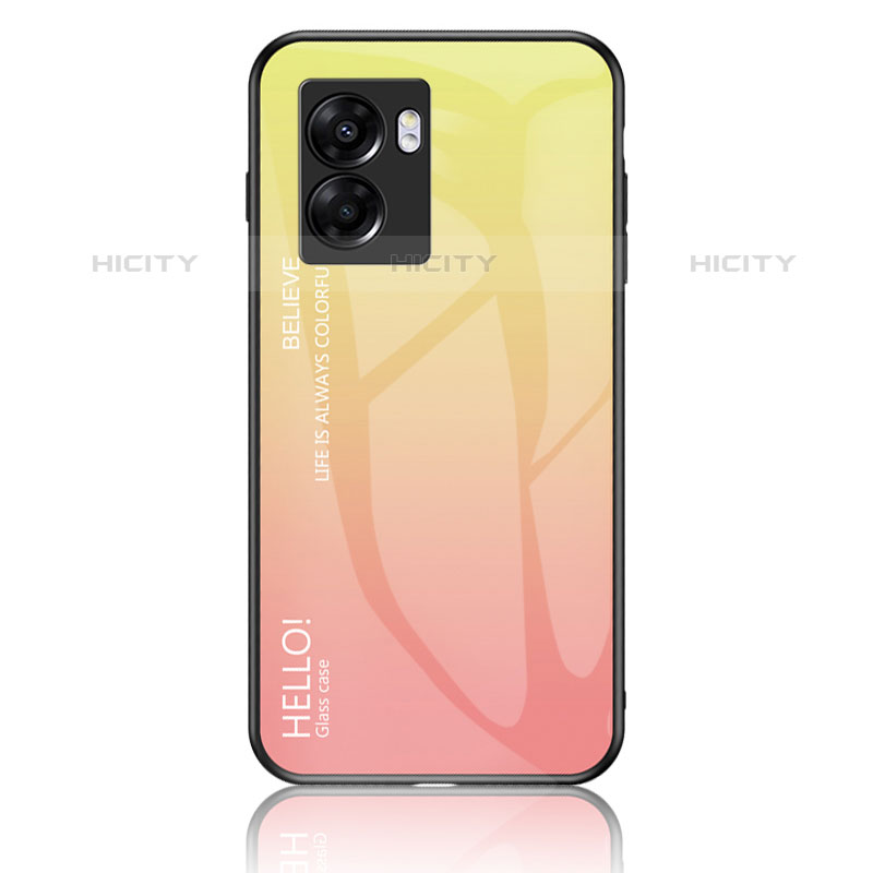 Silikon Schutzhülle Rahmen Tasche Hülle Spiegel Farbverlauf Regenbogen LS1 für OnePlus Nord N300 5G