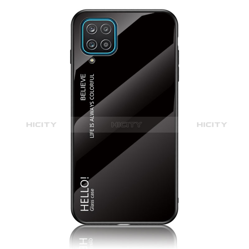 Silikon Schutzhülle Rahmen Tasche Hülle Spiegel Farbverlauf Regenbogen LS1 für Samsung Galaxy A12 Nacho