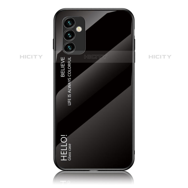 Silikon Schutzhülle Rahmen Tasche Hülle Spiegel Farbverlauf Regenbogen LS1 für Samsung Galaxy M23 5G