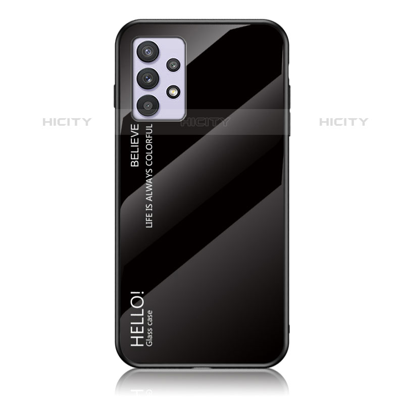 Silikon Schutzhülle Rahmen Tasche Hülle Spiegel Farbverlauf Regenbogen LS1 für Samsung Galaxy M32 5G