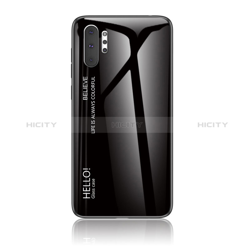 Silikon Schutzhülle Rahmen Tasche Hülle Spiegel Farbverlauf Regenbogen LS1 für Samsung Galaxy Note 10 Plus 5G groß
