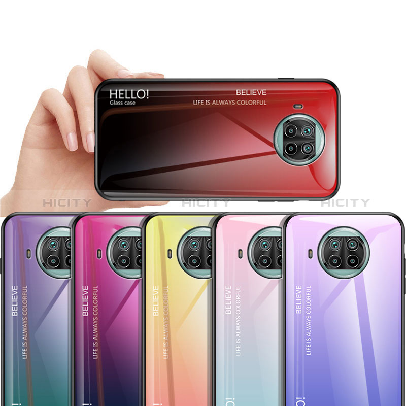 Silikon Schutzhülle Rahmen Tasche Hülle Spiegel Farbverlauf Regenbogen LS1 für Xiaomi Mi 10T Lite 5G