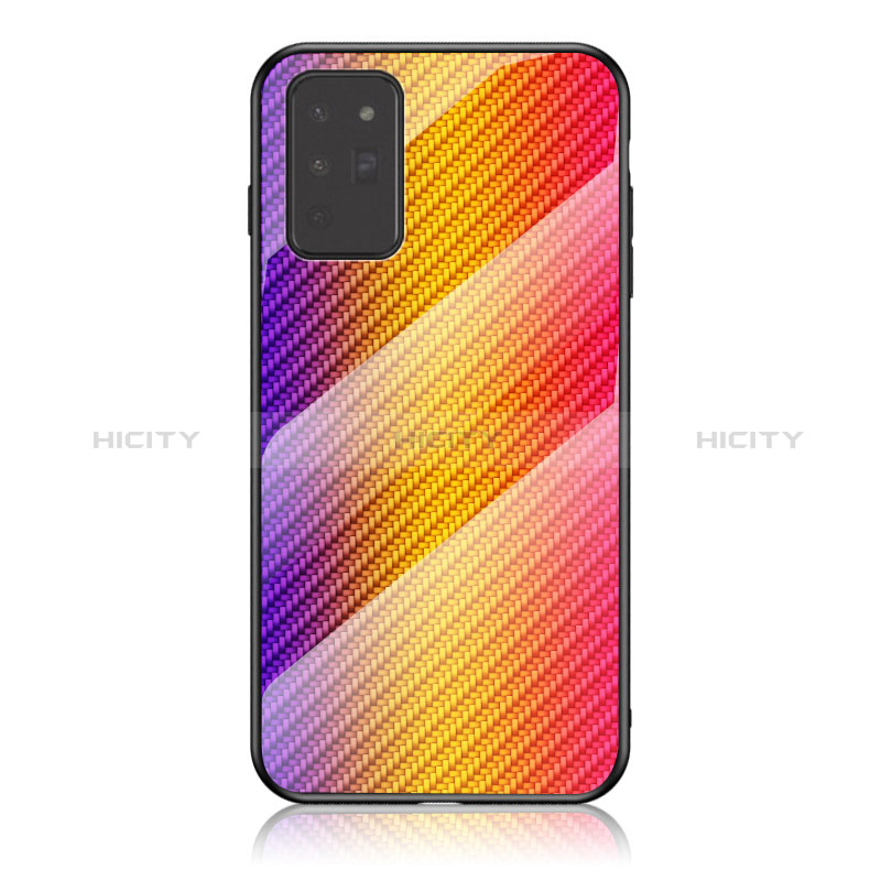 Silikon Schutzhülle Rahmen Tasche Hülle Spiegel Farbverlauf Regenbogen LS2 für Samsung Galaxy Note 20 5G