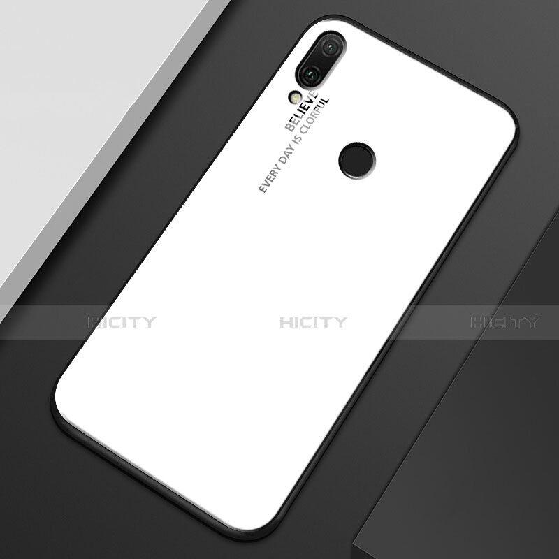 Silikon Schutzhülle Rahmen Tasche Hülle Spiegel Farbverlauf Regenbogen M01 für Huawei Y9 (2019)