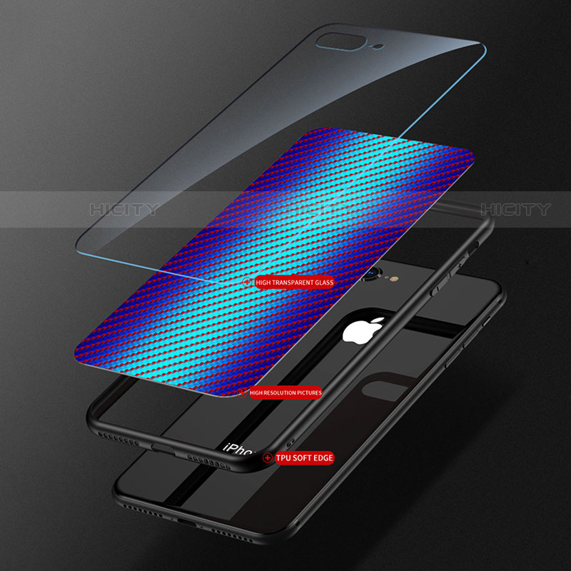 Silikon Schutzhülle Rahmen Tasche Hülle Spiegel Farbverlauf Regenbogen M01 für Samsung Galaxy S21 Ultra 5G