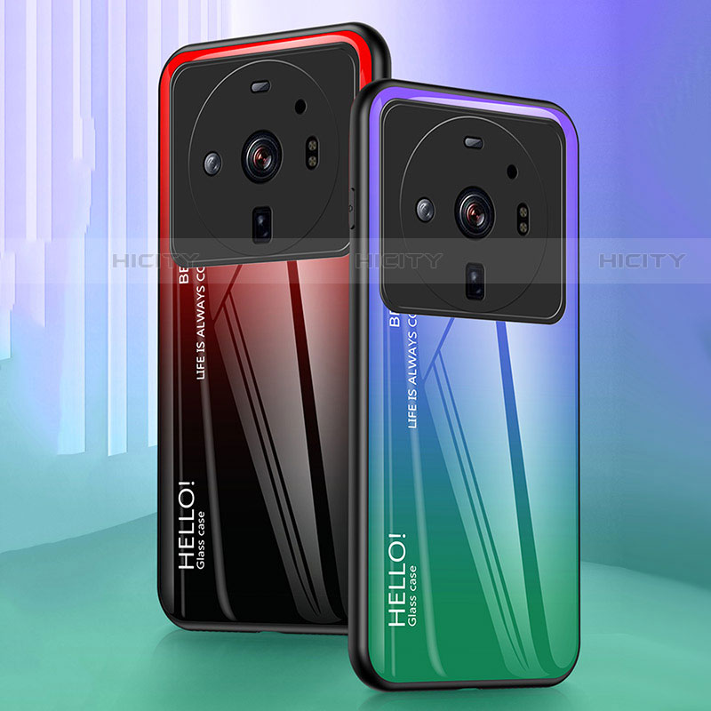 Silikon Schutzhülle Rahmen Tasche Hülle Spiegel Farbverlauf Regenbogen M01 für Xiaomi Mi 12 Ultra 5G