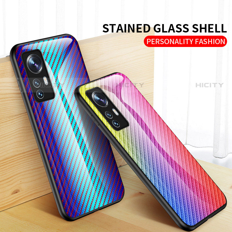 Silikon Schutzhülle Rahmen Tasche Hülle Spiegel Farbverlauf Regenbogen M01 für Xiaomi Mi 12S 5G