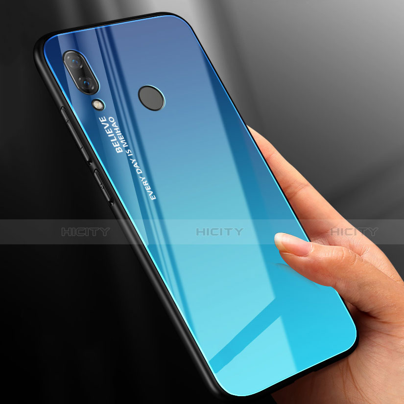 Silikon Schutzhülle Rahmen Tasche Hülle Spiegel Farbverlauf Regenbogen M01 für Xiaomi Redmi Note 7 Pro