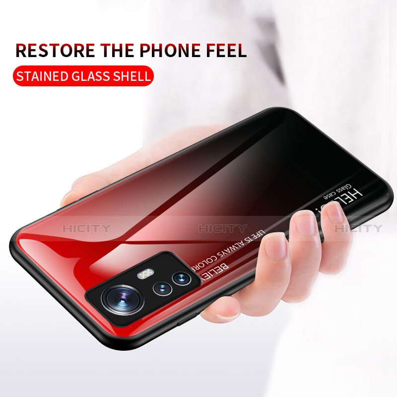Silikon Schutzhülle Rahmen Tasche Hülle Spiegel Farbverlauf Regenbogen M02 für Xiaomi Mi 12 5G