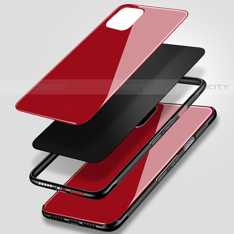 Silikon Schutzhülle Rahmen Tasche Hülle Spiegel für Apple iPhone 11 Pro groß