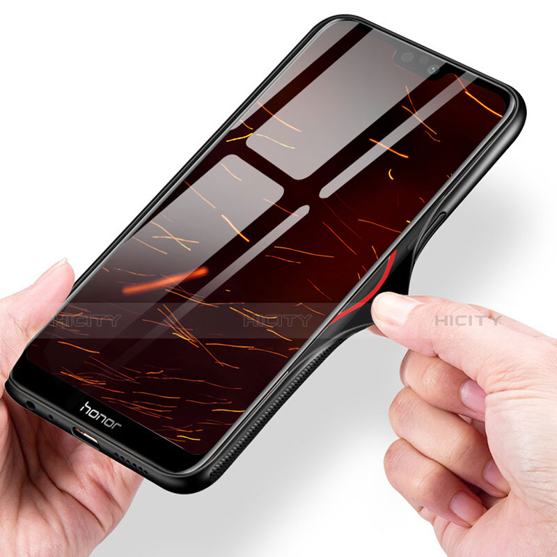 Silikon Schutzhülle Rahmen Tasche Hülle Spiegel für Huawei Honor 9i groß
