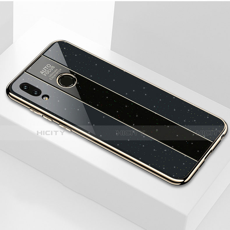 Silikon Schutzhülle Rahmen Tasche Hülle Spiegel für Huawei Honor View 10 Lite Schwarz Plus